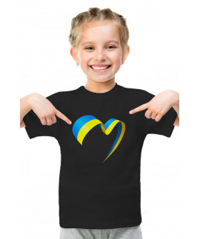 T-shirt Young&Free children's patriotic black