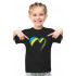 T-shirt Young&Free children's patriotic black