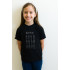 Young&Free children's black T-shirt "Nails shapes"