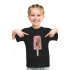 Young&Free children's black T-shirt "Flower ice cream"