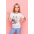 Young&Free children's white T-shirt "Anime cat"