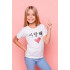 Young&Free children's white T-shirt "Heart"