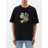 Trace of Space Oversize men's black T-shirt "Fly in the sky"