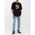 Trace of Space Oversize men's black T-shirt "Fly in the sky"