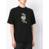 Trace of Space Oversize men's black T-shirt "Be free"