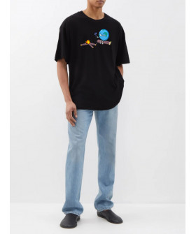 Футболка Trace of Space  Oversize чоловіча чорна 