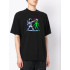 Trace of Space Oversize men's black T-shirt "Humans wins"