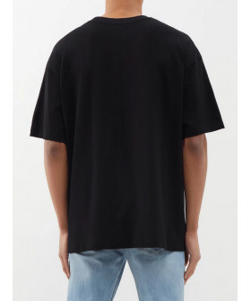 T-shirt Trace of Space Oversize men's black "Fu** this place. I want to go home"