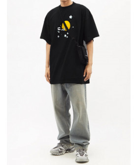 Футболка Trace of Space  Oversize чоловіча чорна 