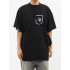 Trace of Space Oversize T-shirt for men black "Space dj"