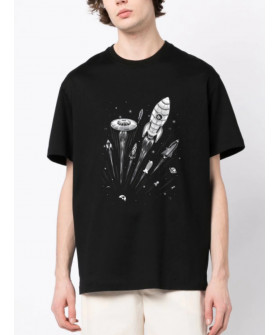 Футболка Trace of Space  Oversize чоловіча чорна 