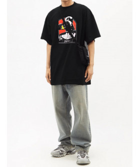 Футболка Trace of Space  Oversize чоловіча чорна 