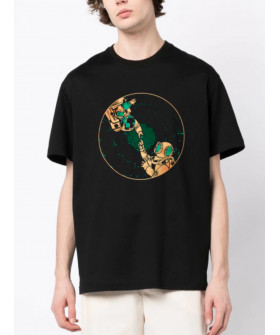 Футболка Trace of Space Oversize мужская черная "Tossed into the void"