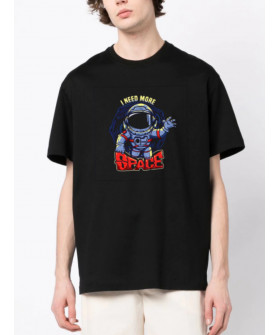 Футболка Trace of Space Oversize мужская черная "I need more space"