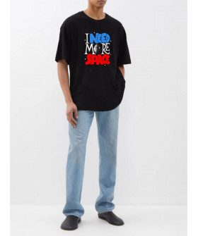 Футболка Trace of Space Oversize мужская черная "I need more space"