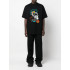 Trace of Space Oversize men's black T-shirt "Planets loops"