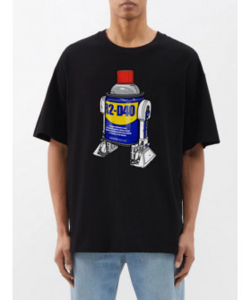 Trace of Space Oversize T-shirt for men black "R2-D40"