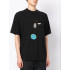 T-shirt Trace of Space Oversize men's black "Cannonball!"