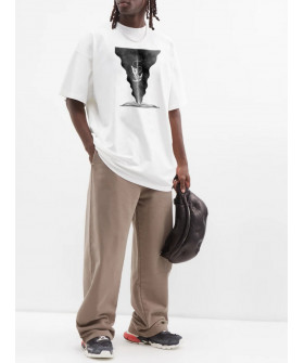 Футболка Trace of Space  Oversize чоловіча біла 