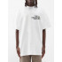 Trace of Space Oversize men's white T-shirt "The droids face"