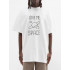 T-shirt Trace of Space Oversize men's white "Give me space"