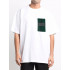 T-shirt Trace of Space Oversize men's white "I don`t believe in humans"