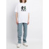 Trace of Space Oversize men's white T-shirt "Humans wins"