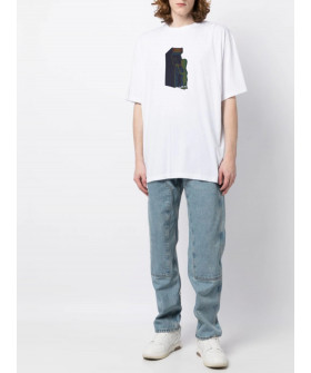 Футболка Trace of Space  Oversize чоловіча біла 