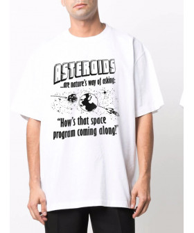 T-shirt Trace of Space Oversize men's white "Asteroids..."