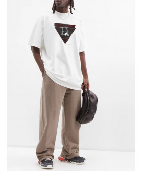 Футболка Trace of Space  Oversize чоловіча біла "Space ghost"