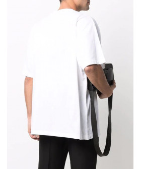 T-shirt Trace of Space Oversize men's white "Houston, i have so many problems..."