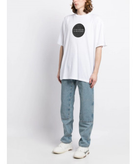 T-shirt Trace of Space Oversize men's white "If you need me. I`ll be in space"