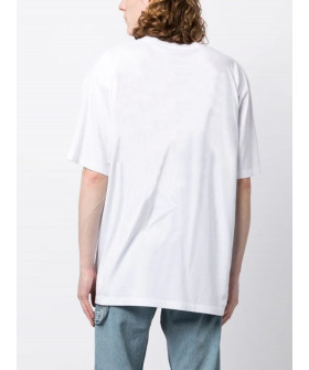 T-shirt Trace of Space Oversize men's white "If you need me. I`ll be in space"