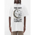 Trace of Space Oversize T-shirt for men white "The sky is not the limit"