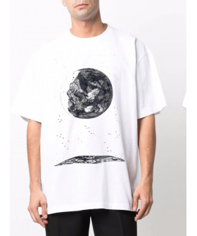 Футболка Trace of Space  Oversize чоловіча біла 