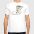 WhyNotPrint men's white T-shirt "Tea bag"