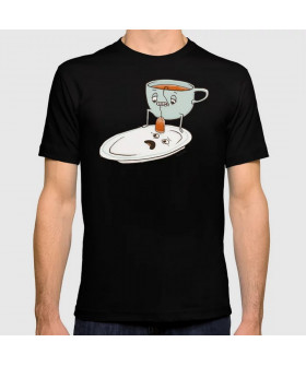 WhyNotPrint men's black T-shirt "Tea bag"