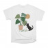 WhyNotPrint men's white T-shirt "Cat"