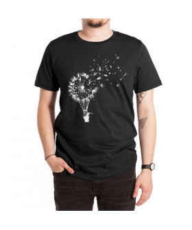 WhyNotPrint men's white T-shirt "Dandelion"