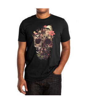 WhyNotPrint men's black T-shirt "Skull"