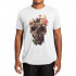 WhyNotPrint men's white T-shirt "Skull"