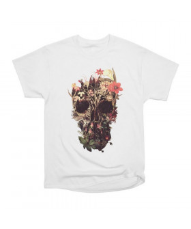 WhyNotPrint men's white T-shirt "Skull"