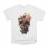 WhyNotPrint men's white T-shirt "Skull"