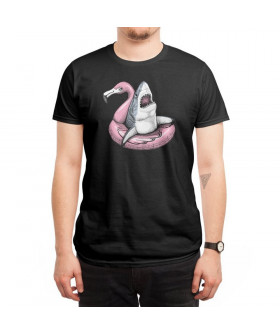 WhyNotPrint men's black T-shirt "Shark"