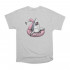 WhyNotPrint men's light gray T-shirt "Shark"