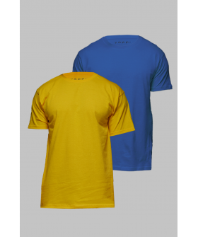 Set of men's T-shirts YAPPI pack yellow, blue 2pcs 