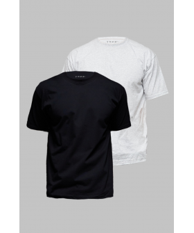 Набор мужских футболок YAPPI pack черная серая 2шт 