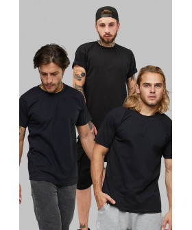 Set of men's T-shirts YAPPI pack black 3pcs 