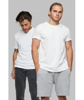 Set of men's T-shirts YAPPI pack white 2pcs 