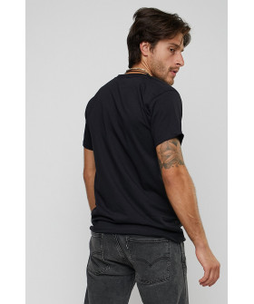 Men's black T-shirt "I'll lie down, but it won't enter Ukraine"